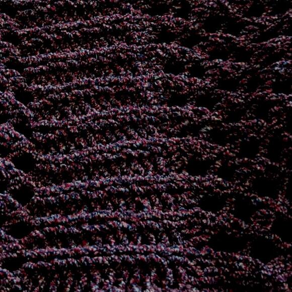 Simply Noelle Chenille shrug Sz L Knitted + crochet Bust to 50"CB 26"Gently used - Picture 2 of 9